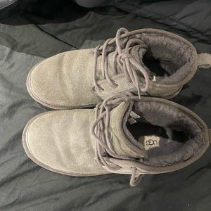 Ugg booties women’s 11. Worn 3 times, slight creasing in toe box.